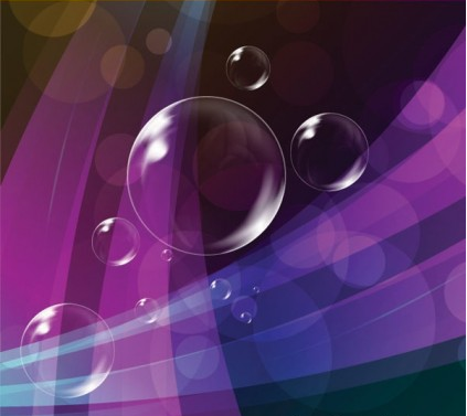Colorful bubble background 04 vector