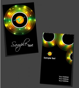 Colorful card design 07 vector