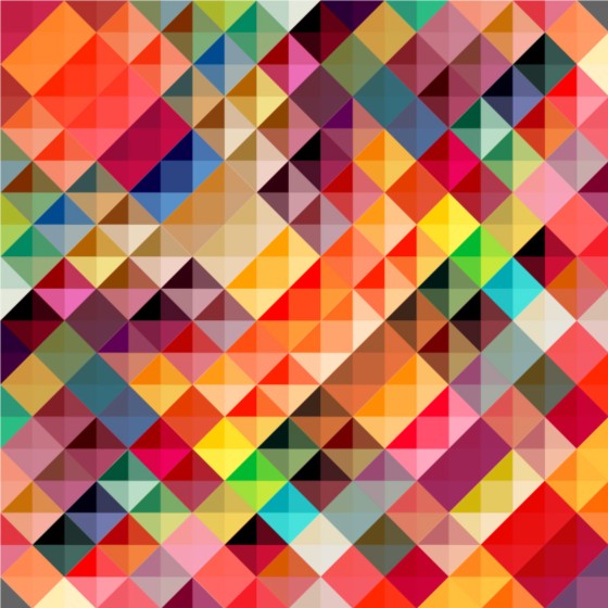 Colorful grid background vector graphic