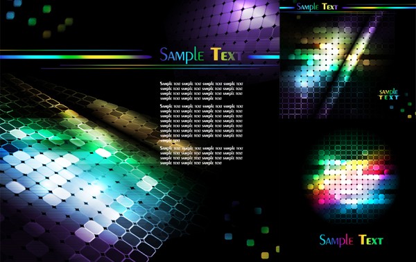 Colorful mosaic background shiny vector
