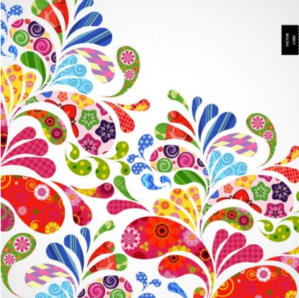 Colorful pattern background 02 vector