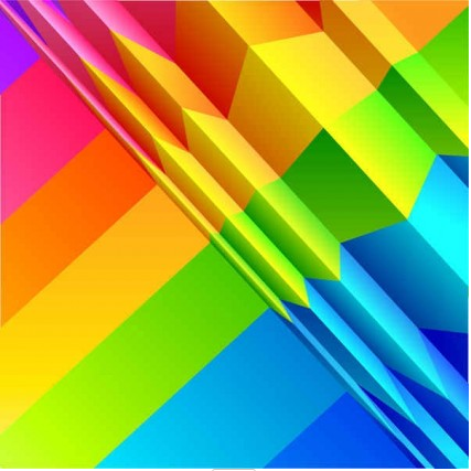 Colorful rainbow background design shiny vector