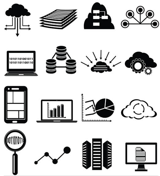 Computer Network Icons vector