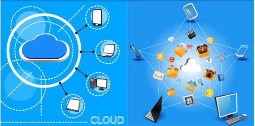 Computing Clouds free vector
