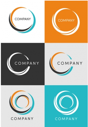 Corporate circle logo creative vector