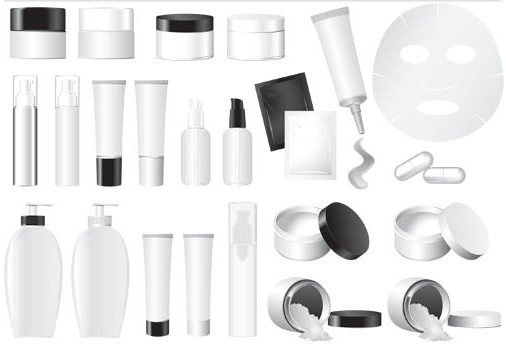 Cosmetics Items Vector