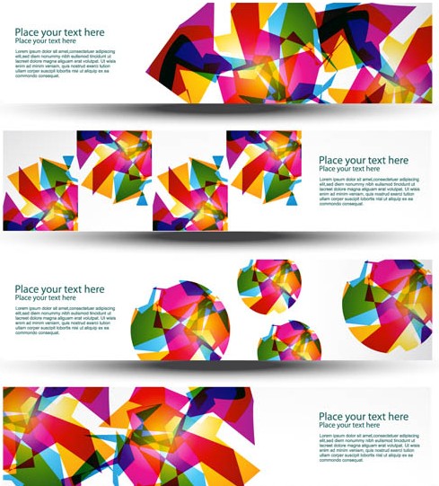 Creative Abstract Banners vector graphic