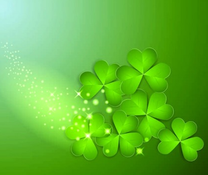 Creative Clover Background vector set