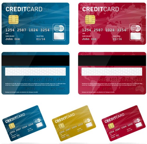 Credit Bank Cards vector