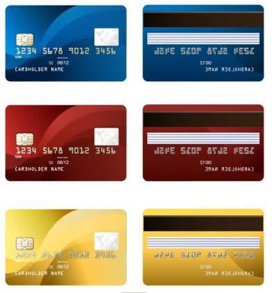 Credit Card two sides Vector Illustration