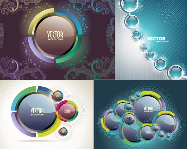 Crystal button background vector