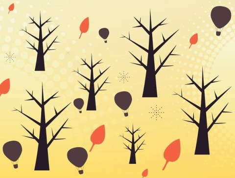 Cute Autumn vector graphics