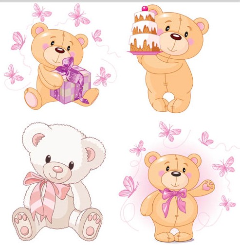Cute Bears graphic vector