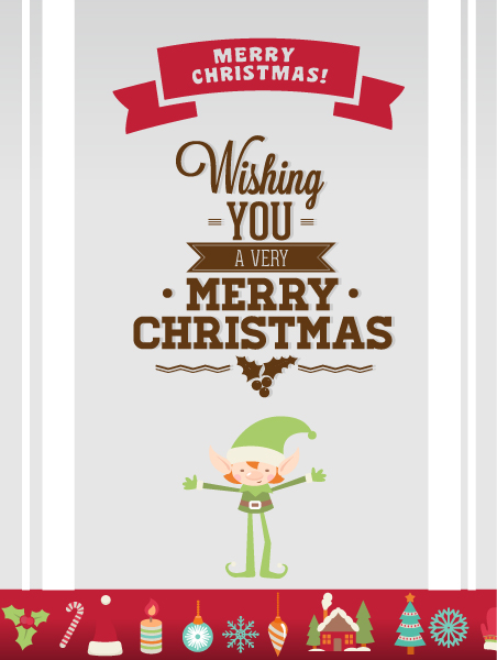 Cute Christmas background 3 vector