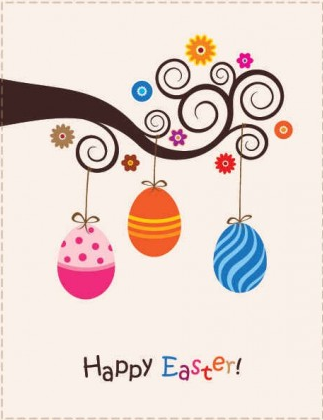 Cute Easter Card Graphic vector design