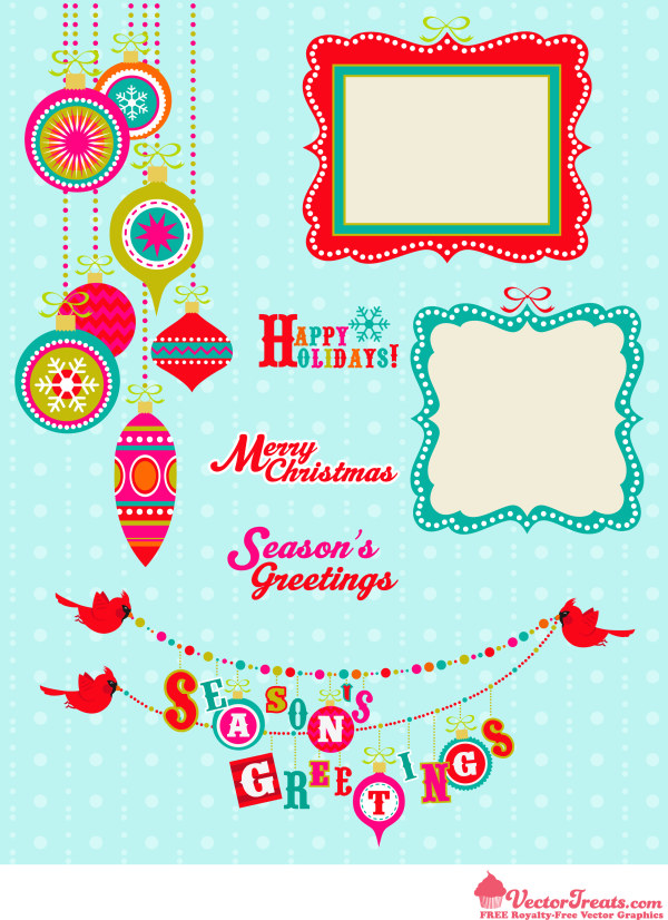 Cute holiday background vector