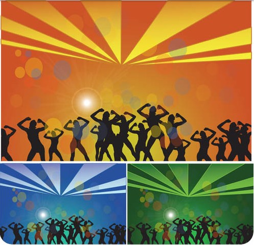 Dance Party free vector material