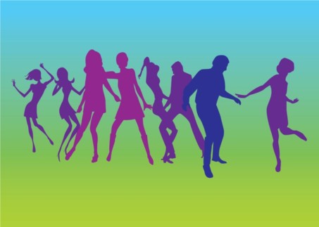 Dancers Silhouettes vector