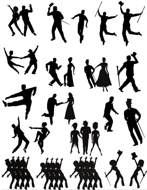 Dancing People Set 3 vector