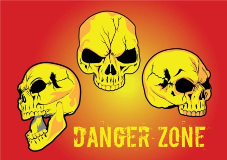 Danger Zone vector set