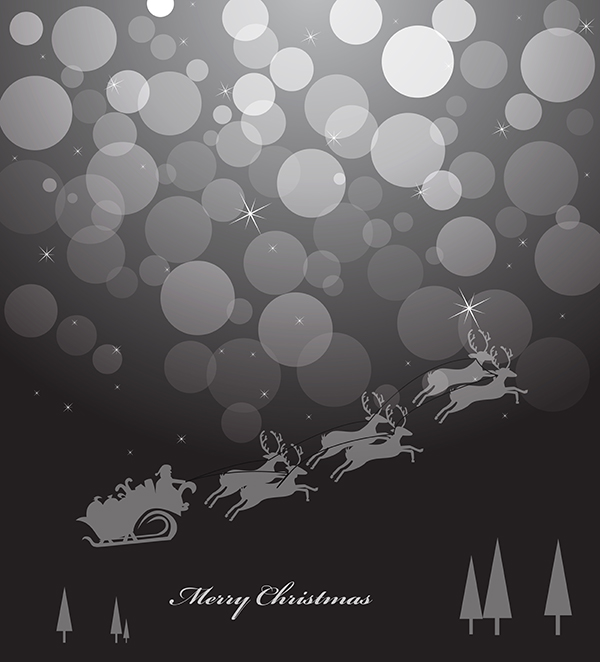 Dark Christmas Background vector graphic