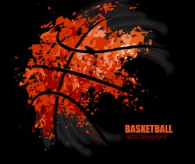 Dark basketball abstract background vectors