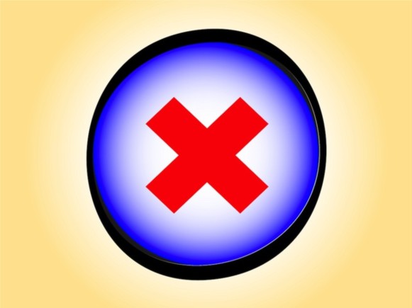 Delete Button vector graphic
