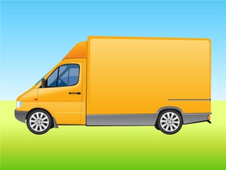 Delivery Van vector graphics