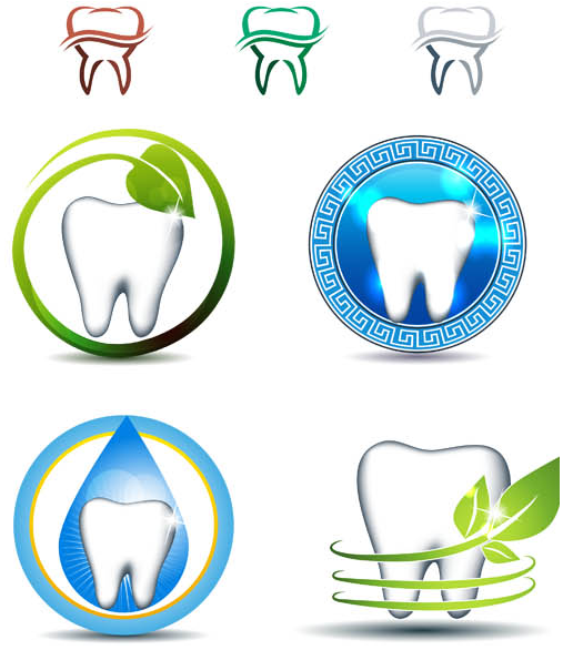 Dental Logotypes Set 3 design vectors