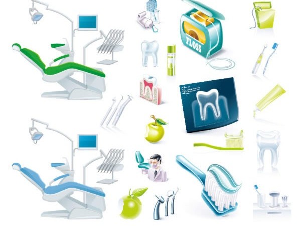 Dental equipment vector