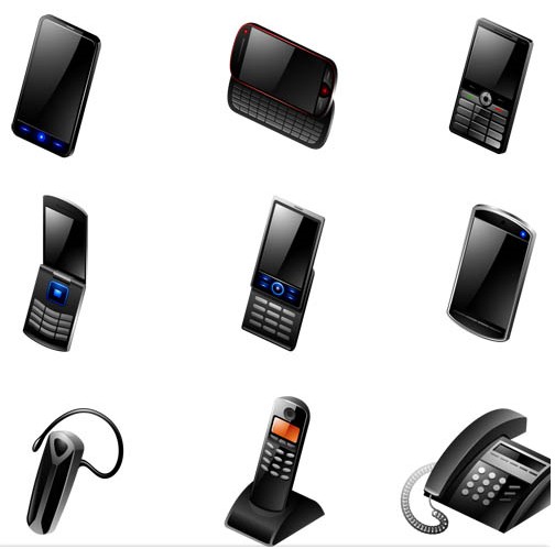 Devices Icons vectors graphics