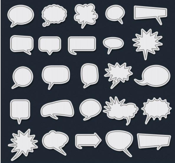 Dialogue Bubbles Illustration vector