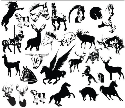Different Animals free vector set