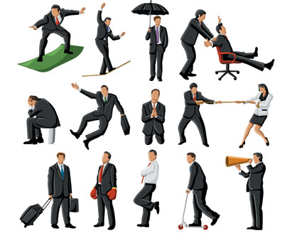 Different Business people vector design