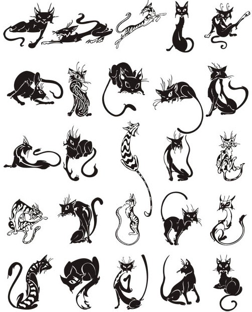 Different Cats free vector