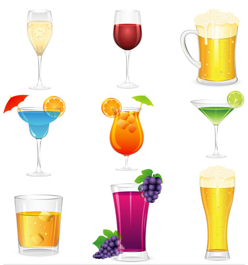 Different Cocktail vector material