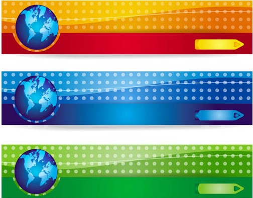 Different Colorful Banners vector