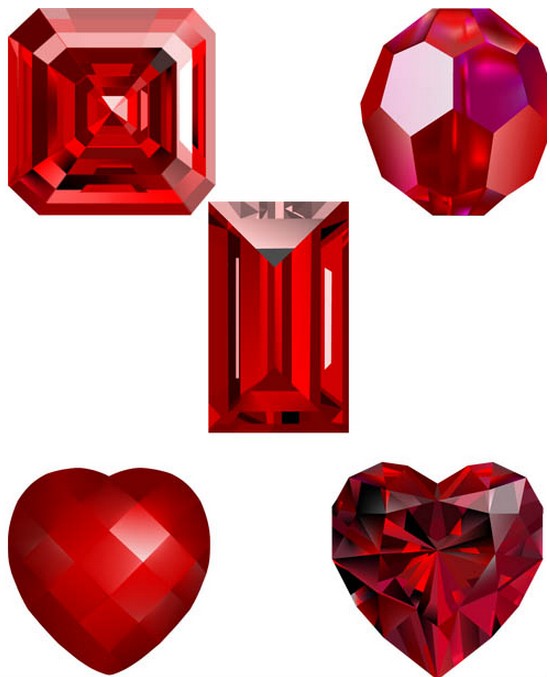 Different Crystals vector