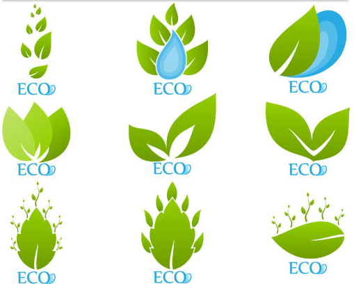 Different Ecology Elements vector set
