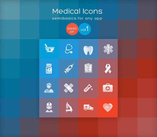 Different Medical icons vector graphic