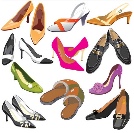 Different Shoes creative vector