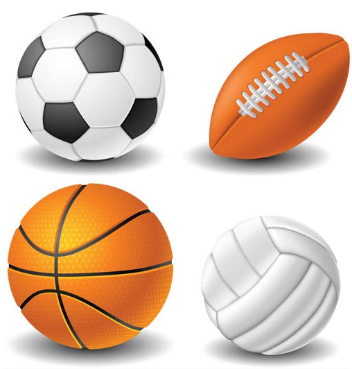 Different Sport Balls Illustration vector