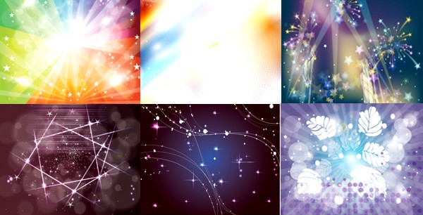 Different gorgeous light background vector