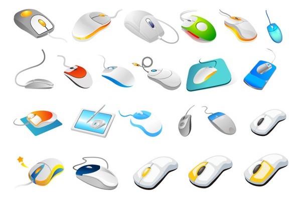 Different mouse vector graphics
