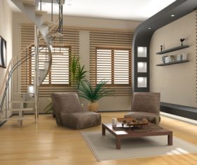 Different styles of living room Stock Photo 01