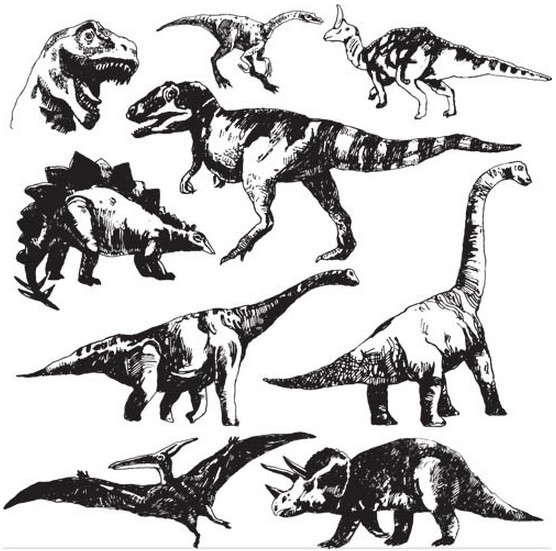 Dinosaurs free vector