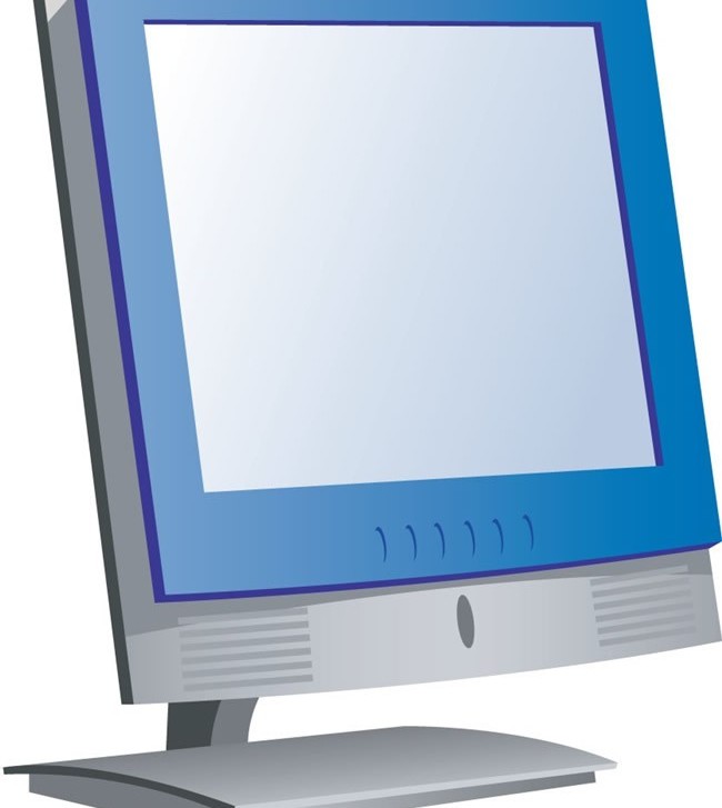 Display computer design vector