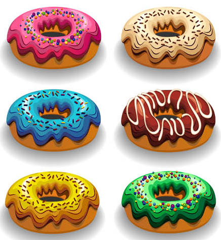 Donuts Set vector