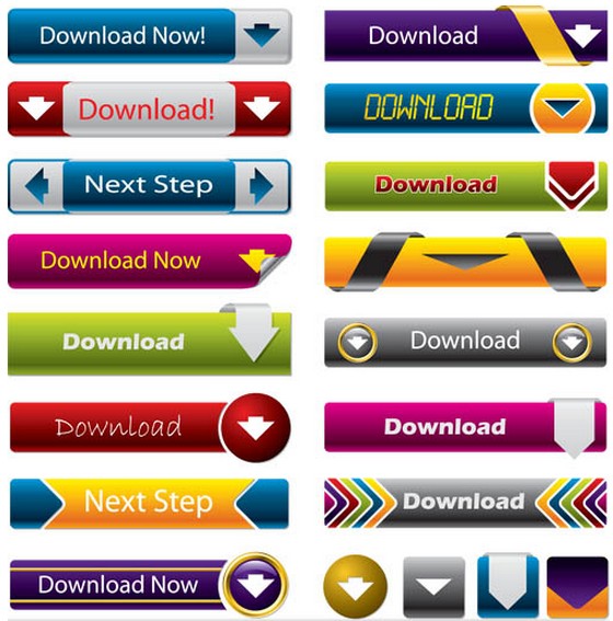 Download Buttons free vector