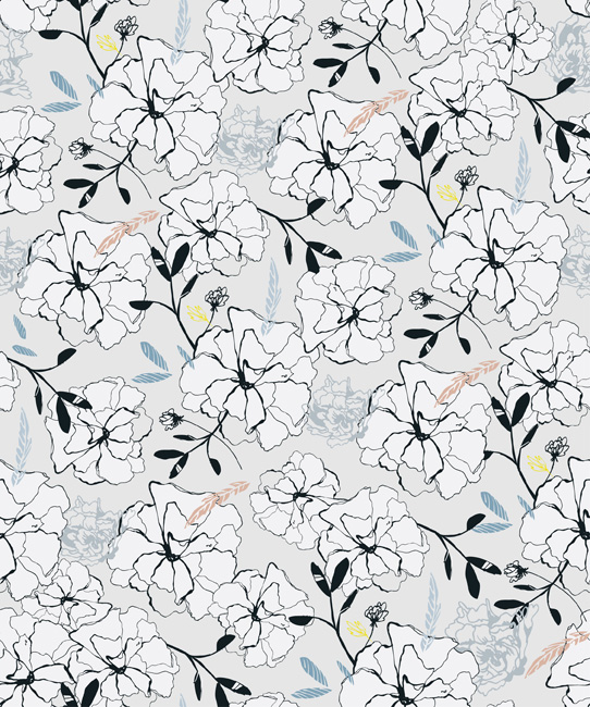 Draw Flower Pattern Vector Free Download